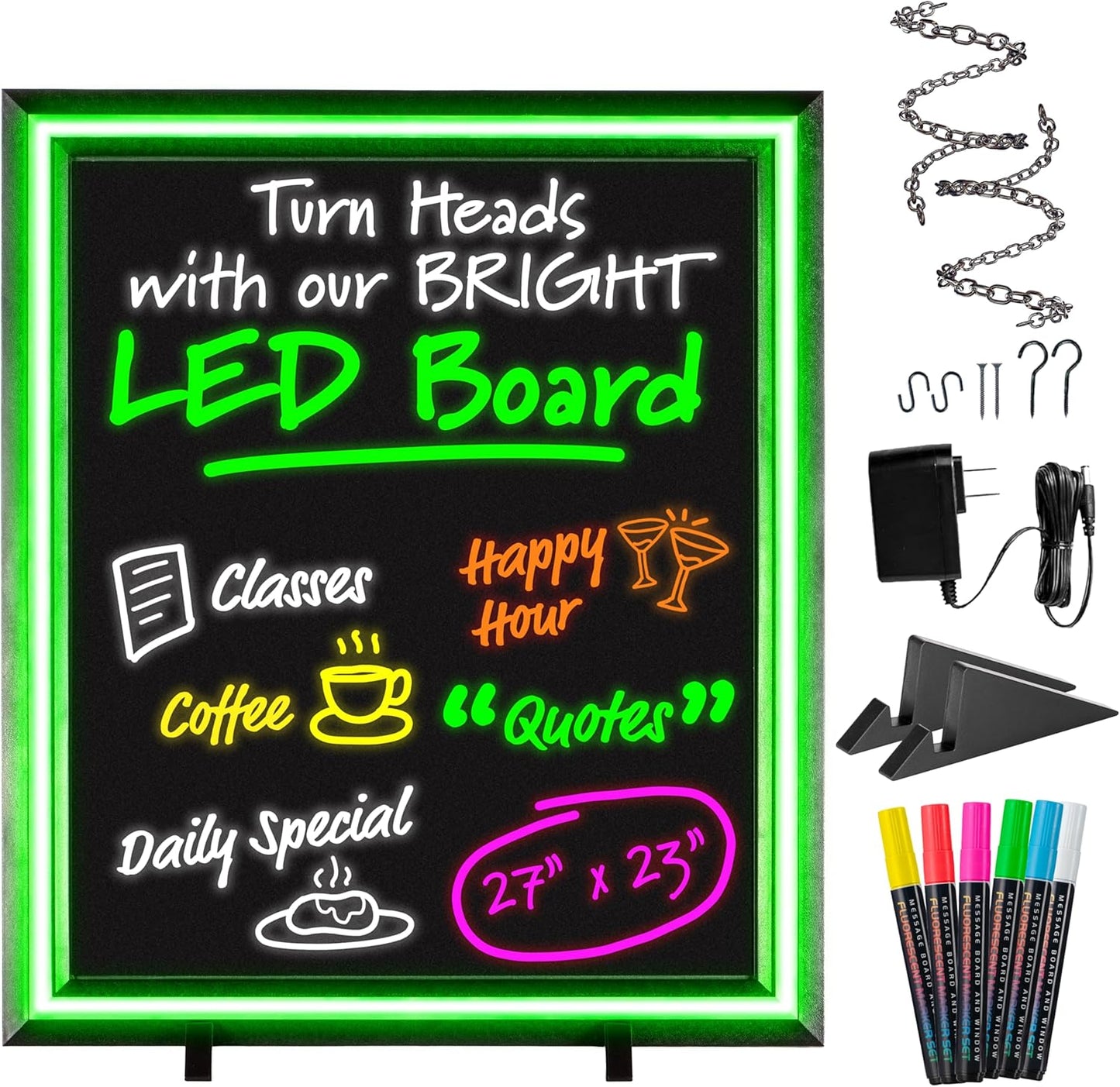 Super‑Bright LED Open Sign 15×32 in – Programmable with 64 Color Combos via App or Remote – Static, Scroll, Flash & Phase Modes – Daylight Visible Electric Sign